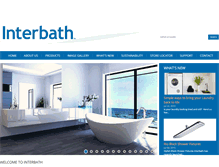 Tablet Screenshot of interbath.com.au